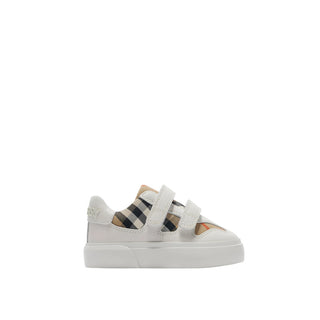 Burberry Sneakers con Applicazione Check 8095821 Unisex Junior