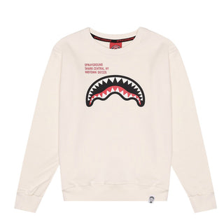 SPRAYGROUND Felpa Girocollo Avorio Con Stampa Da Bambino SPY1386EIVO