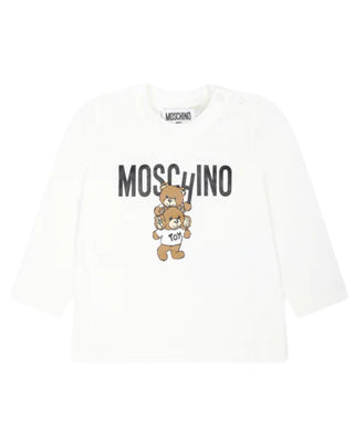 Moschino Langarm-T-Shirt MMO00R mit Teddy-Print