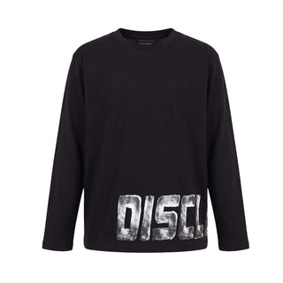 Disclaimer T-shirt Nera A Maniche Lunghe 26IDK59106N Per Bambini