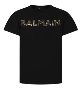 Balmain T-Shirt mit Rundhalsausschnitt BT8Q51-J0177