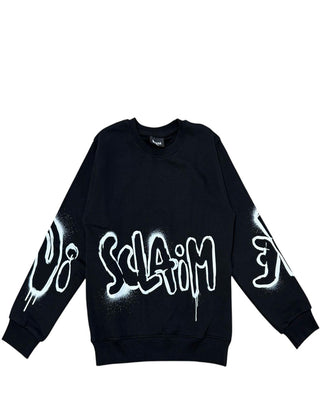 Disclaimer Felpa Con Logo 24EDK58013 In Cotone