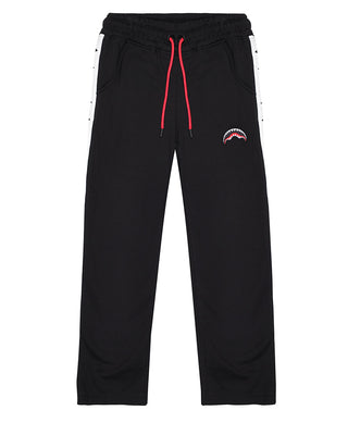 SPRAYGROUND Pantaloni jogger neri in felpa con logo SPY1323G