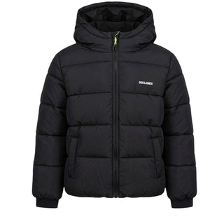 Disclaimer Giubbino Trapuntato Nero Con Cappuccio 26IDK59117N Per Bambino