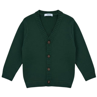 Dottor Kids Maglia Cardigan in misto lana con scollo a V DK14J