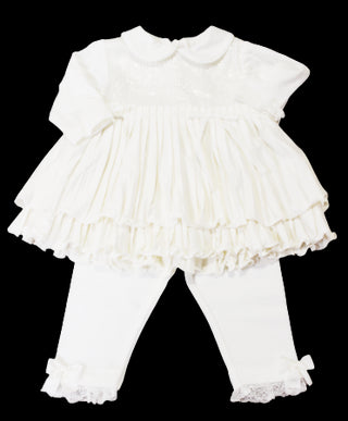 Aletta Kleid mit Pailletten 085058 mit Reißverschluss für Neugeborene