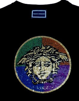 Versace T-Shirt mit Rundhalsausschnitt VFTS281