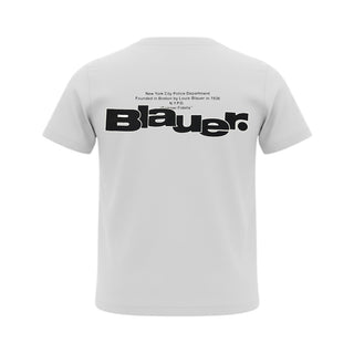Blauer T-shirt Bianca Con Logo Per Bambino 26SBLKH02523-127