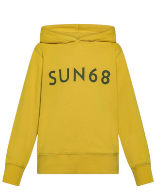 Sun68 Felpa Logata F35330 Con Cappuccio