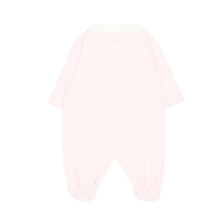 Fendi Tutina Rosa In Cotone Con Cappellino E Bavaglino BUQ167-ST8-F9C11 Per Neonata