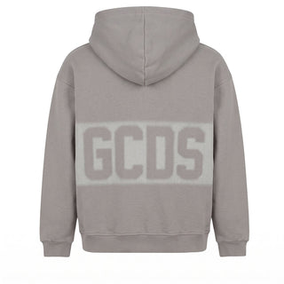 GCDS Felpa Grigia Con Cappuccio C2BJQE528F342/953I Per Bambini