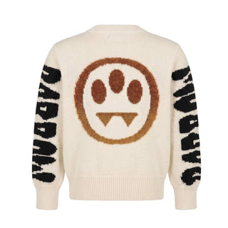 Barrow Maglia Avorio In Misto Lana Con Smile 031850 Per Bambini