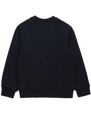 Dsquared2 Felpa nera girocollo con stampa DQ2477-D0A9U