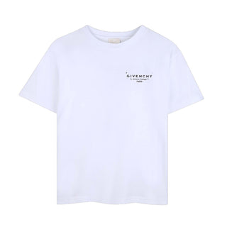 Givenchy T-shirt Bianca Con Logo Per Bambini H31075/10P