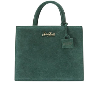 Mc2 Saint Barth Borsa Midi in pelle scamosciata verde SHBM0001-00505I