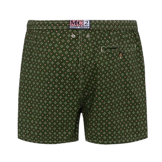 Mc2 Saint Barth Costume Lighting Verde Militare Con Stampa Cravatte LIG0016/00676L Per Uomo