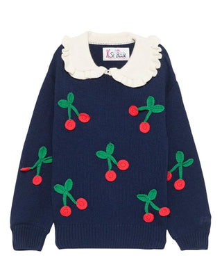 Mc2 Saint Barth Maglia Levine in lana con ciliegie LVE001 00056G