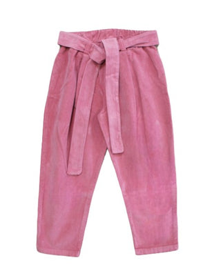 Jo Milano Samthose mit Gürtel in der Taille 464X4J