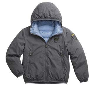 Blauer Giubbino Reversibile Con Cappuccio 26WBLKC06278-920UB Donald Jr Per Bambino