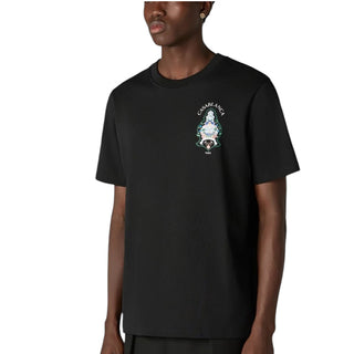Casa Blanca T-shirt Nera Con Stampa Hotel M-PF26-JTS-001-02 Per Uomo