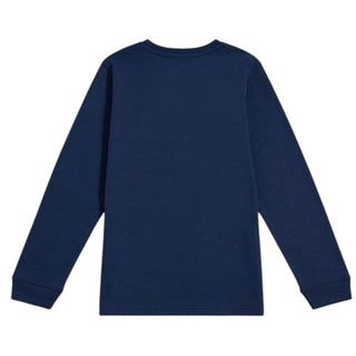 New Balance T-shirt Blu A Maniche Lunghe LAKB0254-NNY078 Per Bambino