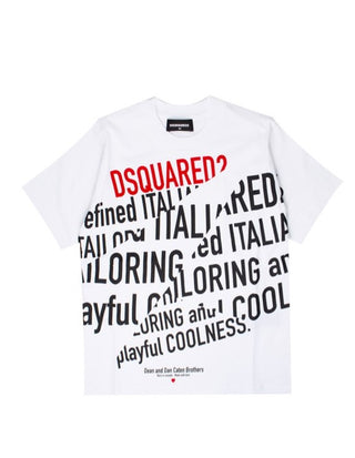 Dsquared2 Crewneck T-shirt with logo and print DQ0810-D00MQ