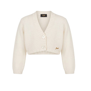 Fendi Cardigan Scaldacuore In Lana Per Neonata Z49080-Z0480
