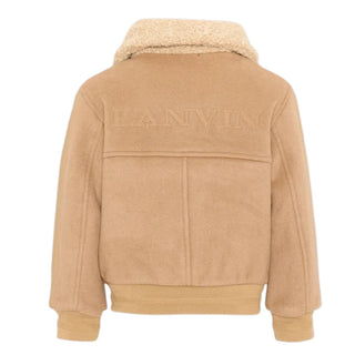 Lanvin Cappotto Beige Reversibile N30447/287 Per Bambino