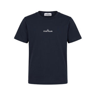 Stone Island T-shirt Blu Navy In Jersey Con Stampa L2S162100005/V0020 Per Bambino