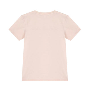 Gucci T-shirt Rosa Con Stampa Web Per Bambine 561651-XJGPI-6341