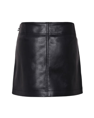 Diesel Gonna in similpelle nera da bambina J02367-KXB9D