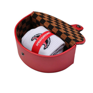 SPRAYGROUND Calzettoni Bianchi Con Motivo Shark SPY15024WHT