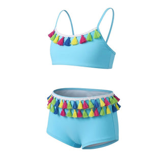 Selini Action By Eleni Balerba Bikini Azzurro Con Culotte Per Bambina SES9BS-36