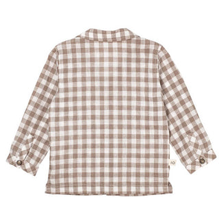 Maperò Camicia A Quadri In Misto Lino M33153J Da Bambino
