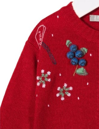 Il Gufo Pullover mit Applikationen A21GF368EM220B