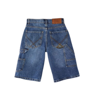 Roy Roger's Bermuda Cargo in denim blu da bambino RG197
