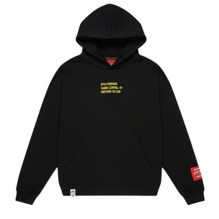 SPRAYGROUND Felpa Nera Con Cappuccio E Stampa Da Bambino SPY1387EBLK