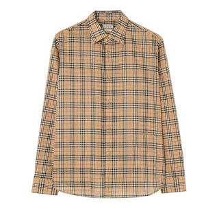Burberry Camicia In Cotone Check 8130238 Per Uomo