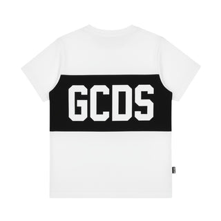 GCDS T-shirt Bianca A Maniche Corte Con Logo Z0UKQC585J105/100B