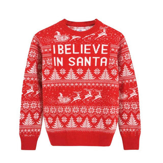 Mc2 Saint Barth Maglia rossa in misto lana con motivo natalizio PRC0005 00903C