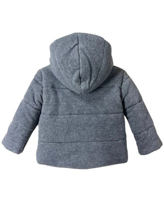 Il Gufo Giubbino grigio in panno con cappuccio A19GM317M0079