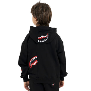SPRAYGROUND Felpa Nera Con Cappuccio SPY1524G Per Bambini