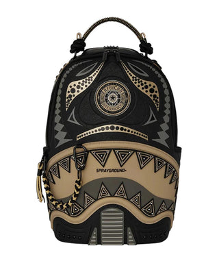 SPRAYGROUND Zaino AI WONDERLAND GOLD AND BLACK 910B7761NSZ
