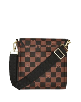 SPRAYGROUND Borse Peeking Charactere Check Messenger Slin 910B7505NSZ