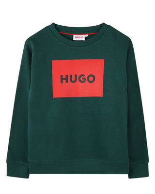 Hugo Felpa Girocollo Con Logo G00163/09B Da Bambino
