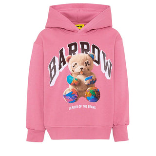 Barrow Felpa Rosa Con Cappuccio E Teddy F6BKJUHS031-409 Per Bambina