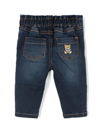 Moschino Jeans with elastic and embroidered logo MDP030