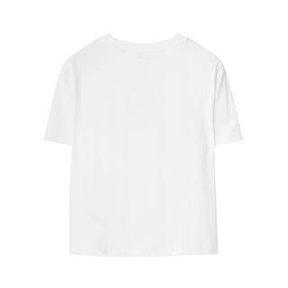 Burberry T-shirt Bianca In Cotone Con Stampa 8120352