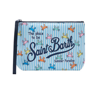 Mc2 Saint Barth Pochette Aline In Scuba A Righe Con Stampa Granchietti ALIN001/01081L