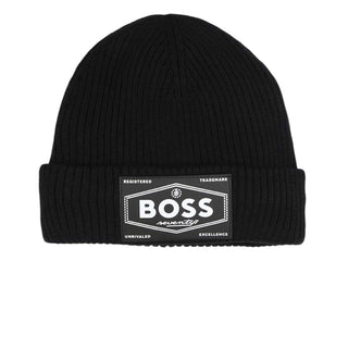 Hugo Boss Cappello nero a coste con logo J51567